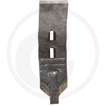 Heavy duty schaarpunt met hardgesoldeerde hardmetalen slijtplaat - afmetingen: 410 x 100 x 20 mm