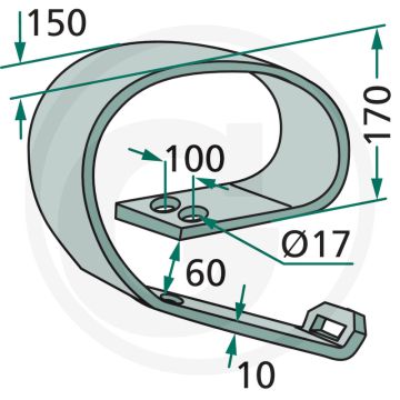 Bladveer 150 x 10 mm