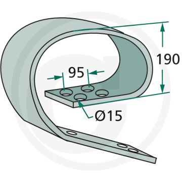 Bladveer 150 x 10 mm