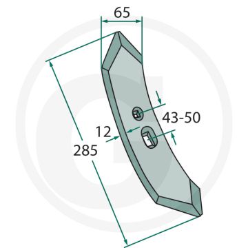 Beitel - werkbreedte 65mm