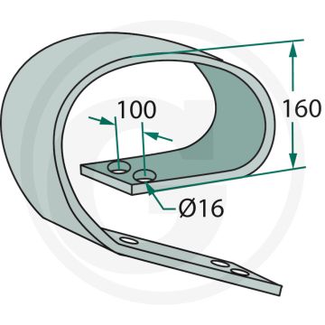 Bladveer 150 x 12 mm