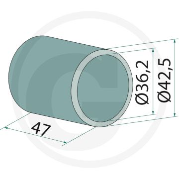 Lagerring 36,2 x 42,5 x 47 mm - passend voor 18031-0159