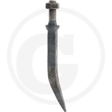 Eggetand met vierkant 1/2" van nature hard, gebogen - l:200mm, boriumstaal