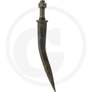Tand gebogen m16 gehärtet 220mm lengte