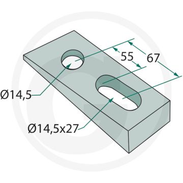 Spie, 7° passend voor: houder 180200-qca-5010