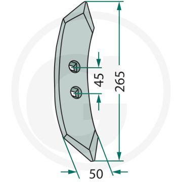 Beitel - werkbreedte 50mm