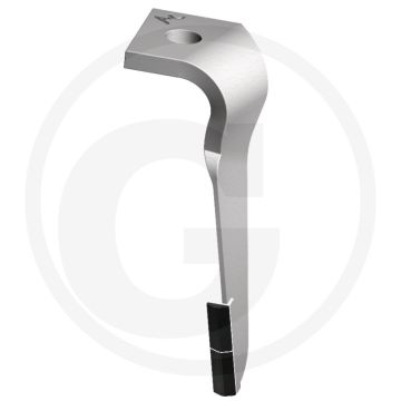 Heavy duty rotorkopegtand rechts - dikte 16mm, breedte 95mm, lengte 320mm, passend voor rabe