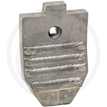 Heavy duty schaarpunt met hardgesoldeerde hardmetalen slijtplaat - afmetingen: 120 x 20