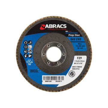 Fächerscheibe Ø115 x 10 x 22mm - 40er Körnung