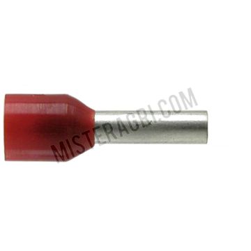 Kabeleindhulzen - rood, voor kabels 1,5 mm²