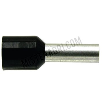 Kabeleindhulzen - zwart, voor kabels 6,0 mm²