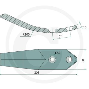 Schaar - C-Mix 3 (Cenius 03) - Amazone - 80mm