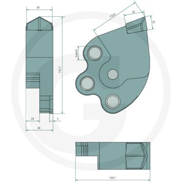 ENDURANCE CARBIDE Werkzeug-Hammer - Lengte: 109mm