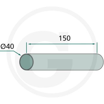 Trillingsdemper (150 x 40 mm)