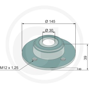 Lagering compleet - Passend voor Rapid 300-400 C/S, Carrier 428-820 - Ø: 30mm
