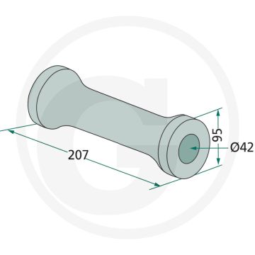 Tussenstuk voor vierkante-assen 28 x 28 mm, type IV - Grondbewerking en zaaitechniek