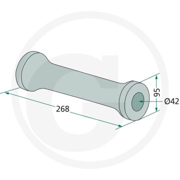 Tussenstuk voor vierkante-assen 28 x 28 mm, type IV - Grondbewerking en zaaitechniek