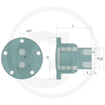Lager - Passend voor Horsch, D1=38 mm, Buiten-Ø 127,5 mm