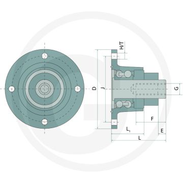 Lager - Buiten-Ø:145mm, D:145mm, Draad:M20, Passend voor:Amazone