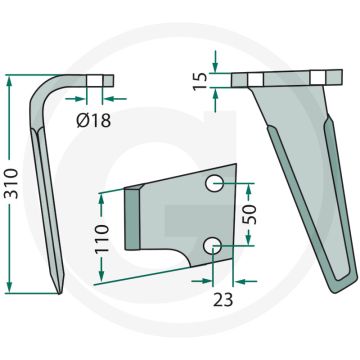 Rotorkopegtand (links)