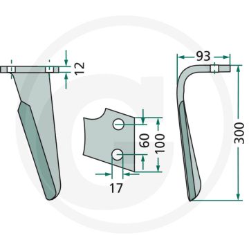 Rotorkopegtand (links)