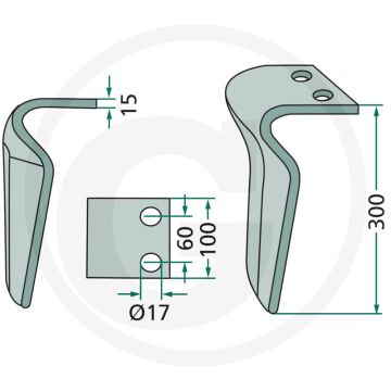 Rotorkopegtand (links)