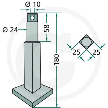 Rotorkopegtand (gehard)