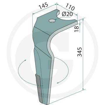 Kreiseleggenzinken (Hartmetall beschichtet, FAST-FIT 3)