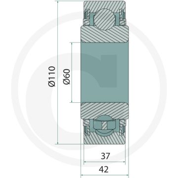 Kogellager Zirkon 10, 12 Ø: 110 mm - Grondbewerking en zaaitechniek