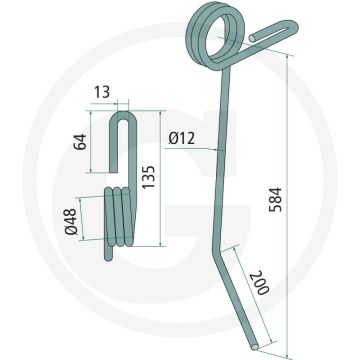 Eggetand 12mm - 584x12mm - Hatzenbichler