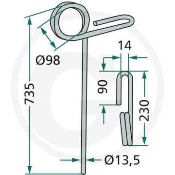 Eggetand - Allrounder Profiline 1450 - 13,5mm dikte