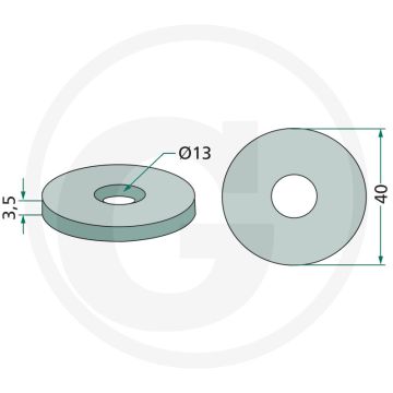 Disque (pour boulon de support)