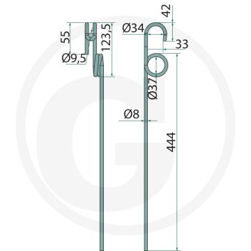 Eggetand (Dikte: 8 mm)