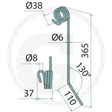 Eggetand - GRANIT schoffeltechniek - Heger - Type: Eggetand