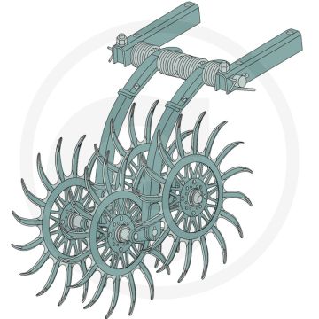 Rolleneg montagedeel - Diameter 50 cm