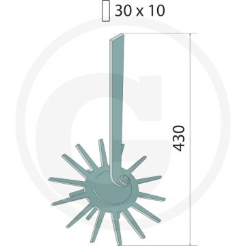K.U.L.T. Vingerwiederelement (klein, geel-middelhard)