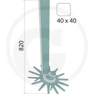 K.U.L.T. Vingerwiederelement (medium, geel-middelhard)