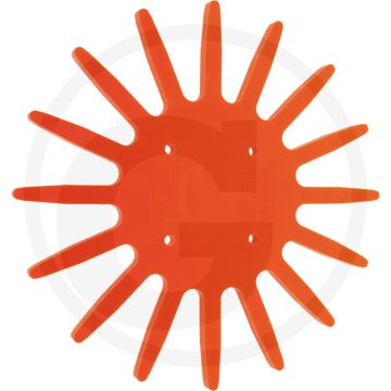 K.U.L.T. Vingerwieder (groot, oranje-zacht Inclusief bouten M8 x 35 en moeren)
