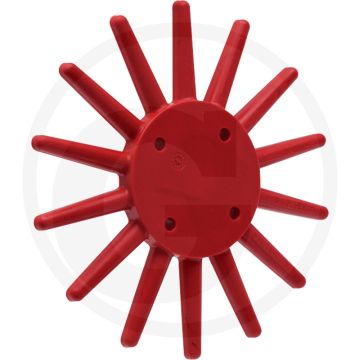 K.U.L.T. Vingerwieder (klein, rood-hard inclusief bouten M8 x 35 en moeren)