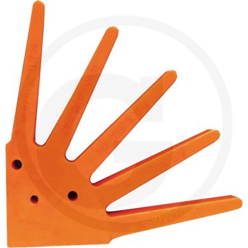 K.U.L.T. 1/4 segment (oranje-zacht, inclusief bouten en moeren)