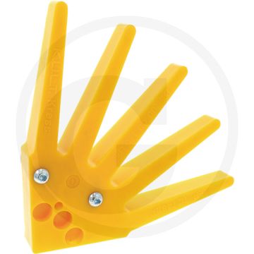K.U.L.T. 1/4 segment (geel-middelhard, inclusief bouten en moeren)