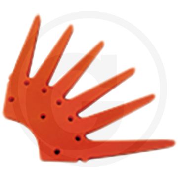 K.U.L.T. 1/4 segment (oranje-zacht, inclusief bouten en moeren)