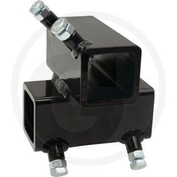 K.U.L.T. Hoekverbinder (Maxi, voor buis: 50 x 50 / 50 x 50 mm Bestaat uit: buis: 70 x 70 / 70 x 70 mm met 8 mm wanddikte)