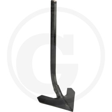 Gänsefußschar standard, schwarz ( mit Stiel (10 x 30 mm))
