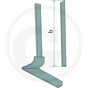 Winkelmesser, rechts ( Stiel gerade (10 x 30 mm))
