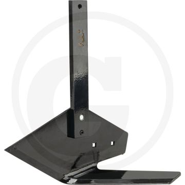 Gebogen mes met rechte steel (links, voor steel 10 x 32 mm)
