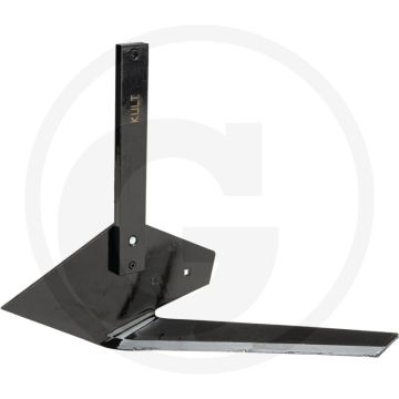 Gebogen mes met rechte steel (links, voor steel 10 x 32 mm)