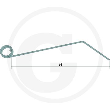 Striegelzinken für Federzahnhackegge ( ohne Schrauben; Typ IH)