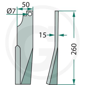 Rotorkopegtand (rechts)