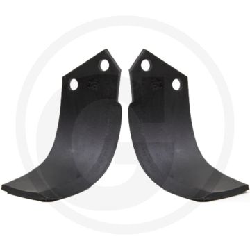 Gebogen mes rechts, dikte: 10 mm (rechts, 10 mm)